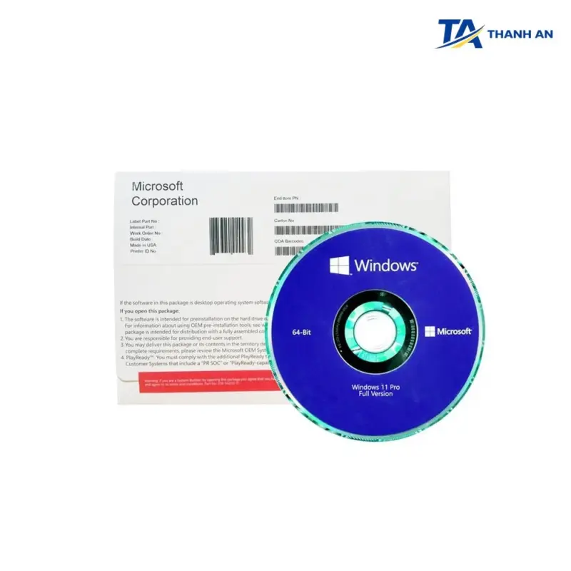 Phần mềm Microsoft Windows Pro 11 64Bit FQC-10528 - Ảnh 1