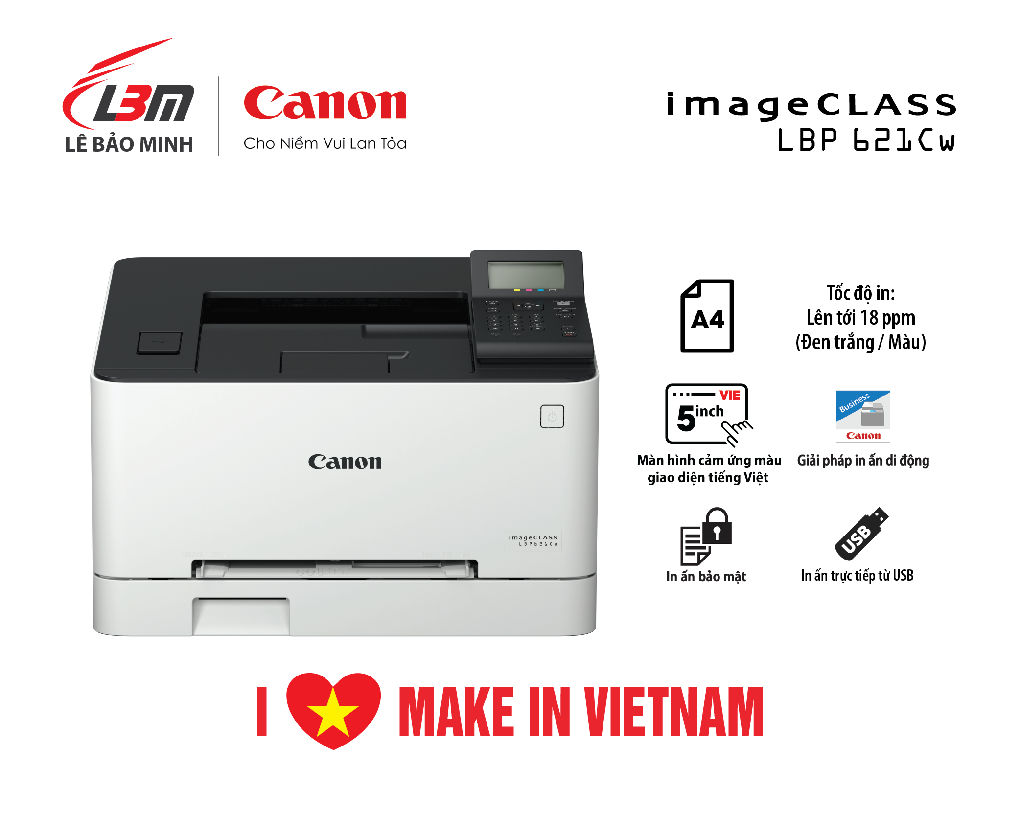 LBP621CW Máy in laser màu Canon