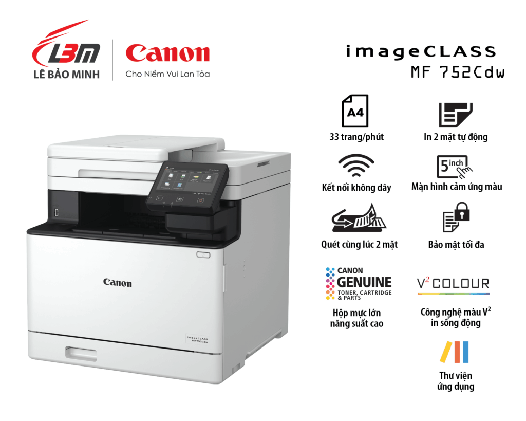 MF752CDW Máy in laser màu Canon đa năng (Test)