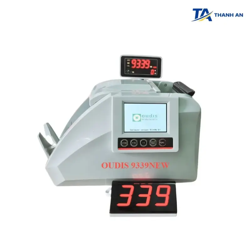Máy đếm tiền phát hiện tiền giả Oudis 9339 PRO Chính Hãng (Công nghệ kiểm giả 5D, Tự động nhận diện mệnh giá) - Ảnh 1