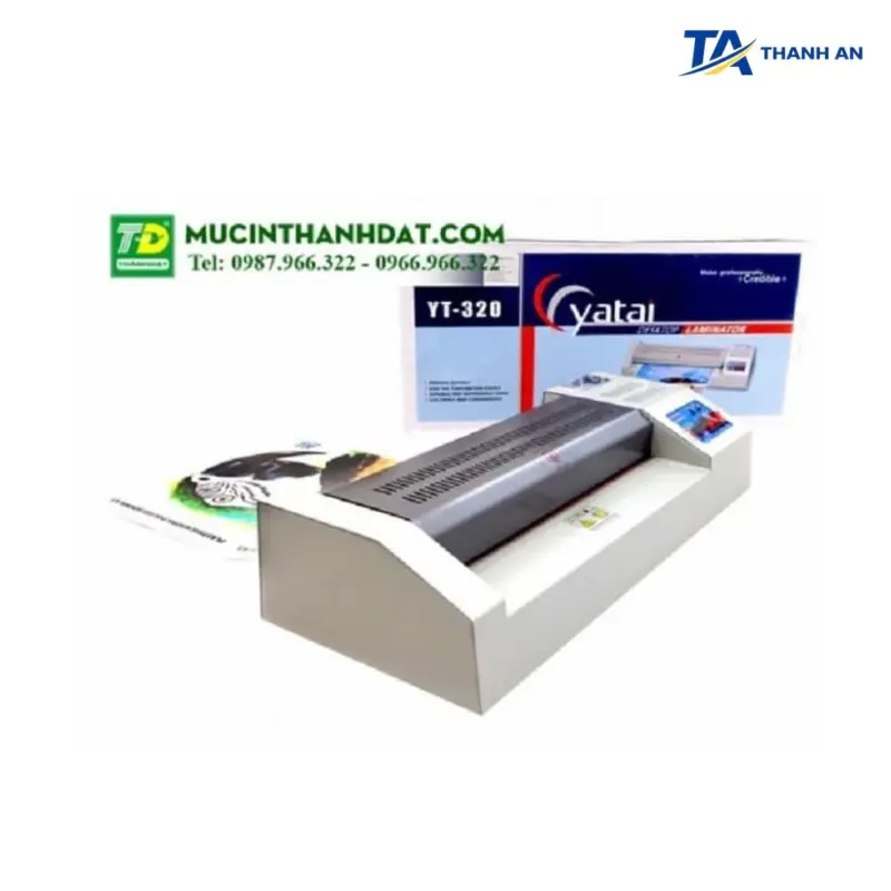 Máy ép plastic YT320 khổ A3 Chính Hãng (Khung kim loại, 4 rulo nhiệt ép phẳng mịn) - Ảnh 1