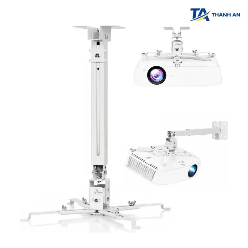 Giá treo máy chiếu trần đa năng 1.2 mét hợp kim nhôm chịu tải 20kg - Ảnh 1