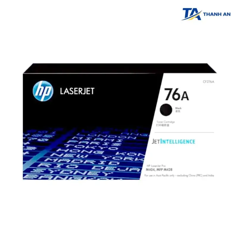 Hộp mực HP 76A Black LaserJet Toner Cartridge Chính Hãng (CF276A, Công nghệ JetIntelligence, 3.000 trang) - Ảnh 1