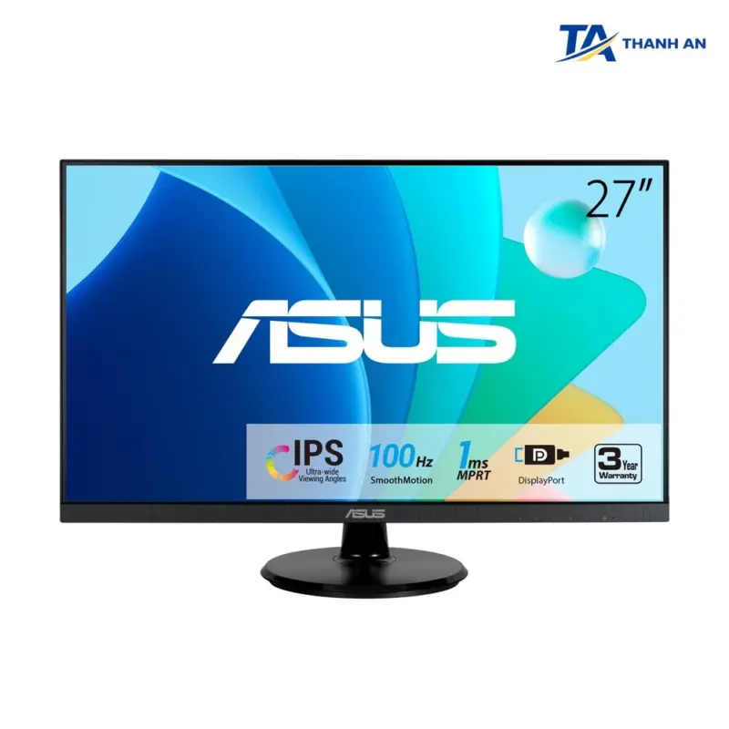 Màn hình máy tính ASUS VA27AQ (27 inch / QHD 2K / IPS / 75Hz / Loa tích hợp) - Ảnh 1