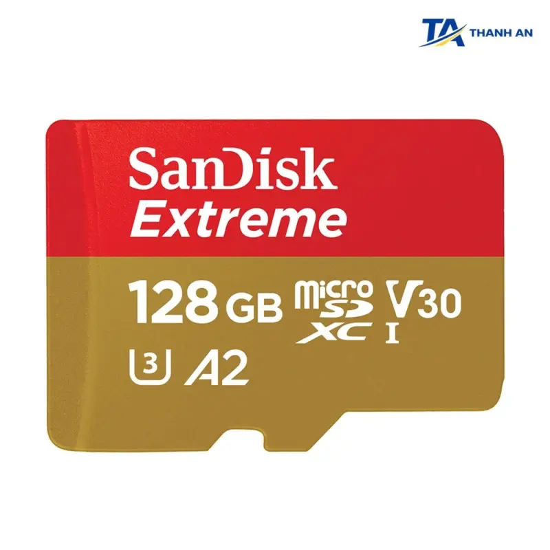 Thẻ nhớ SanDisk Extreme microSDXC 128GB 190MB/s V30 A2 4K UHD Chính Hãng - Ảnh 1