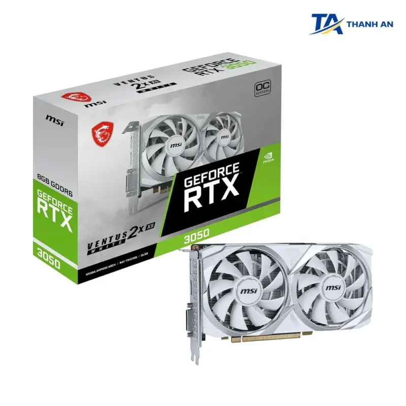 Card màn hình MSI GeForce RTX 3050 Ventus 2X 8G OC Chính Hãng (8GB GDDR6 / 2 Fan / 4K 120Hz) - Ảnh 1
